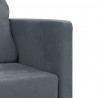 Sofa podłogowa 2-w-1, ciemnoszara, 122x204x55 cm, aksamit