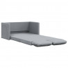 Sofa podłogowa 2-w-1, jasnoszara, 112x174x55 cm, tkanina