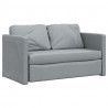 Sofa podłogowa 2-w-1, jasnoszara, 112x174x55 cm, tkanina