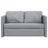 Sofa podłogowa 2-w-1, jasnoszara, 112x174x55 cm, tkanina