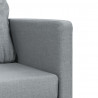 Sofa podłogowa 2-w-1, jasnoszara, 112x174x55 cm, tkanina