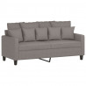 Sofa 2-osobowa, kolor taupe, 140 cm, tapicerowana tkaniną