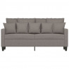 Sofa 2-osobowa, kolor taupe, 140 cm, tapicerowana tkaniną