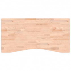 Blat do biurka, 100x(45-50)x1,5 cm, lite drewno bukowe