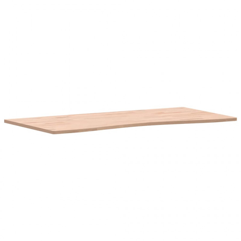 Blat do biurka, 100x(45-50)x1,5 cm, lite drewno bukowe