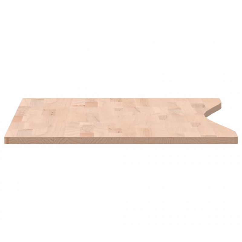 Blat do biurka, 100x(45-50)x1,5 cm, lite drewno bukowe