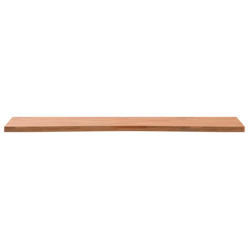 Blat do biurka, 110x(55-60)x2,5 cm, lite drewno bukowe