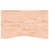 Blat do biurka, 100x(55-60)x2,5 cm, lite drewno bukowe
