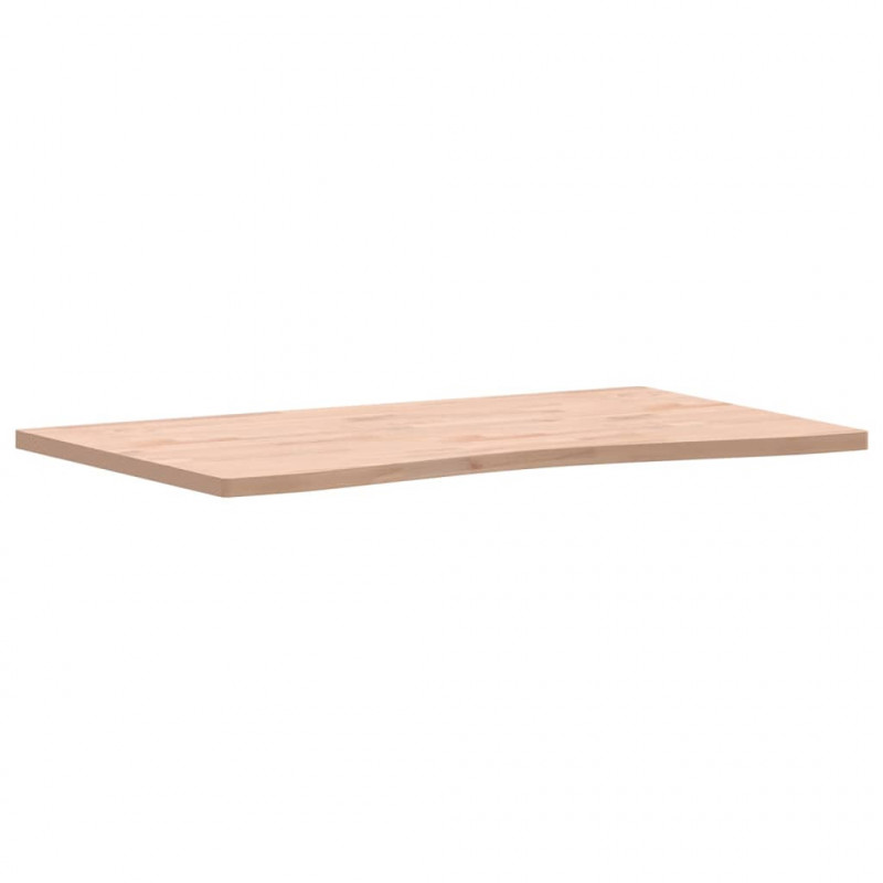 Blat do biurka, 100x(55-60)x2,5 cm, lite drewno bukowe