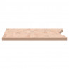 Blat do biurka, 100x(55-60)x2,5 cm, lite drewno bukowe