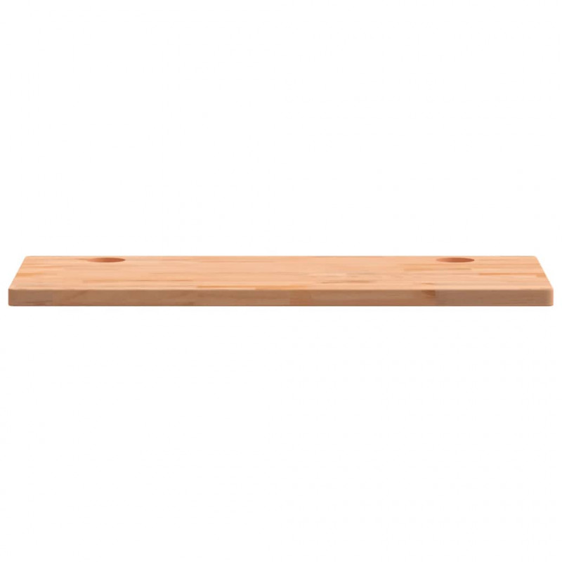 Blat biurka, 80x40x2,5 cm, lite drewno bukowe