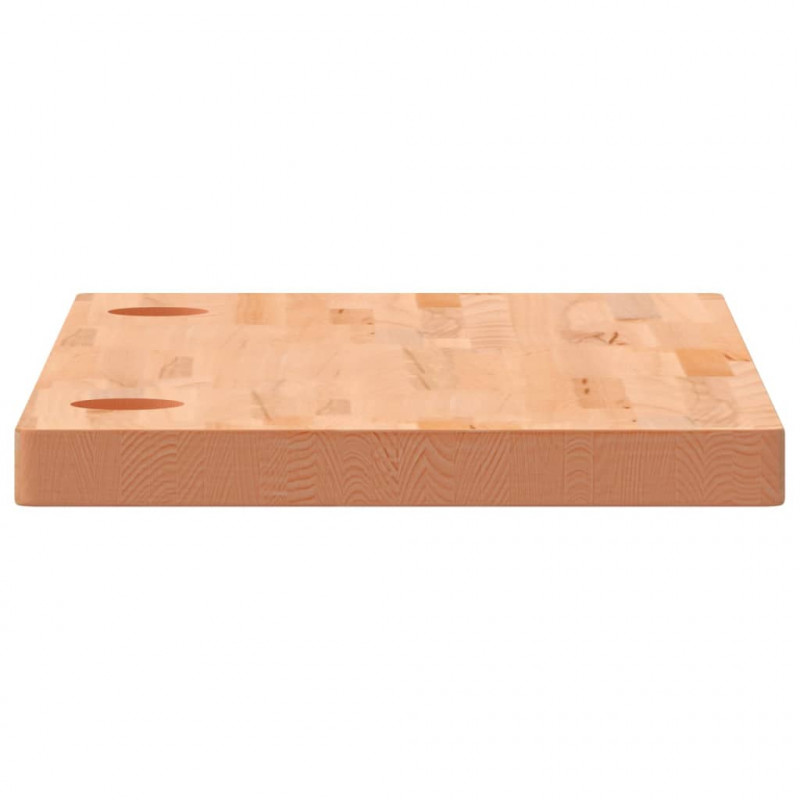 Blat do biurka, 80x40x4 cm, lite drewno bukowe