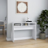 Stolik konsolowy, biały, 105x30x80 cm, materiał drewnopochodny