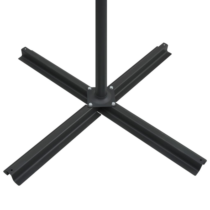 Parasol wiszący z LED, bordowy, 250x250 cm