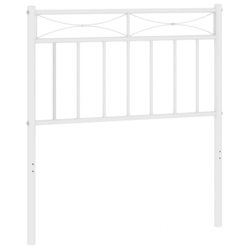 Metalowe wezgłowie, białe, 80 cm