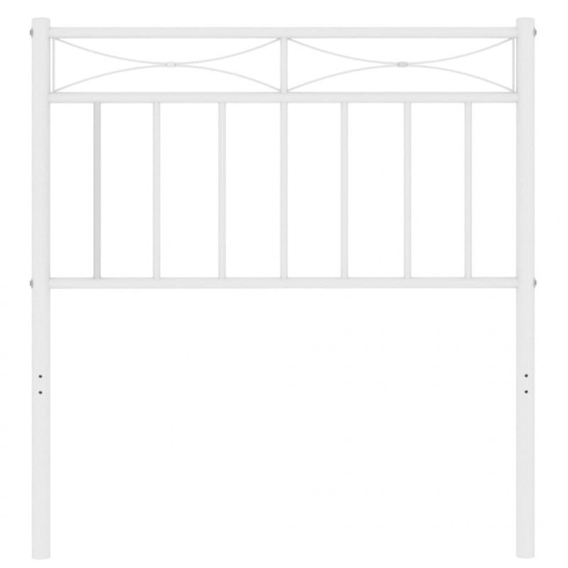 Metalowe wezgłowie, białe, 80 cm