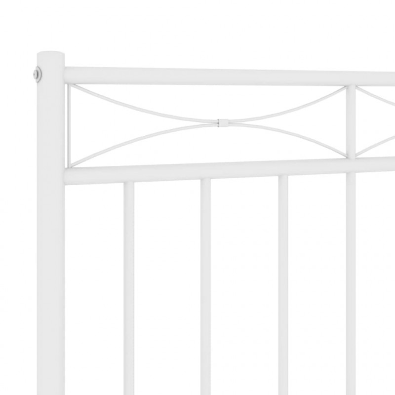 Metalowe wezgłowie, białe, 80 cm