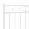 Metalowe wezgłowie, białe, 80 cm