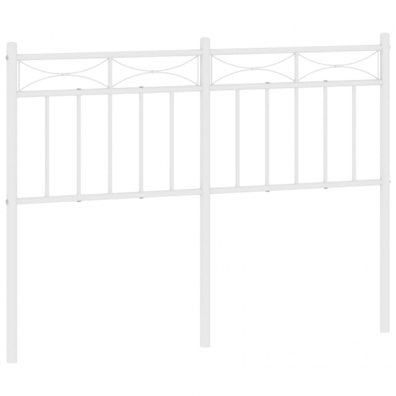 Metalowe wezgłowie, białe, 120 cm