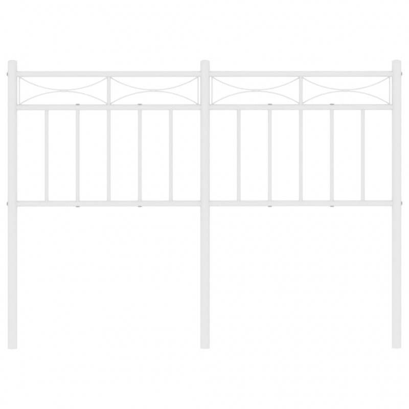 Metalowe wezgłowie, białe, 120 cm