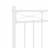 Metalowe wezgłowie, białe, 120 cm