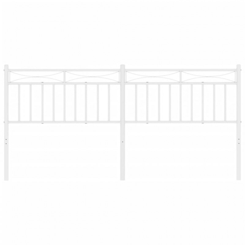 Metalowe wezgłowie, białe, 200 cm