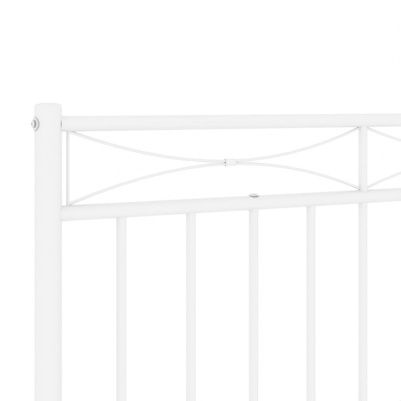 Metalowe wezgłowie, białe, 200 cm