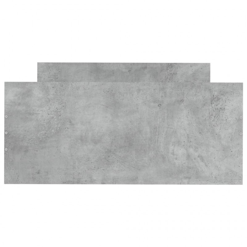 Rama łóżka, szarość betonu, 90x200 cm, materiał drewnopochodny