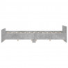 Rama łóżka z wezgłowiem i zanóżkiem, szarość betonu, 150x200 cm