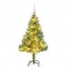 Sztuczna choinka ze 150 LED, bombkami i śniegiem, 150 cm