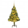 Sztuczna choinka ze 150 LED, bombkami i śniegiem, 150 cm