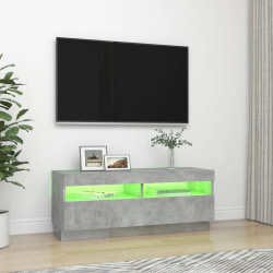 Szafka pod TV z oświetleniem LED, szarość betonu, 100x35x40 cm