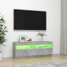 Szafka pod TV z oświetleniem LED, szarość betonu, 100x35x40 cm