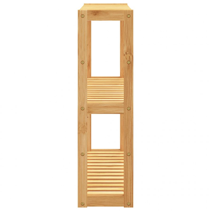 Ścienna półka łazienkowa, 3-poziomowa, 60x15x54 cm, bambus