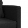 Sofa podłogowa 2-w-1, czarna, 112x174x55 cm, tkanina