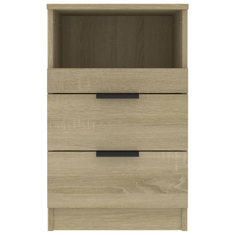 Szafki nocne, 2 szt., dąb sonoma, materiał drewnopochodny
