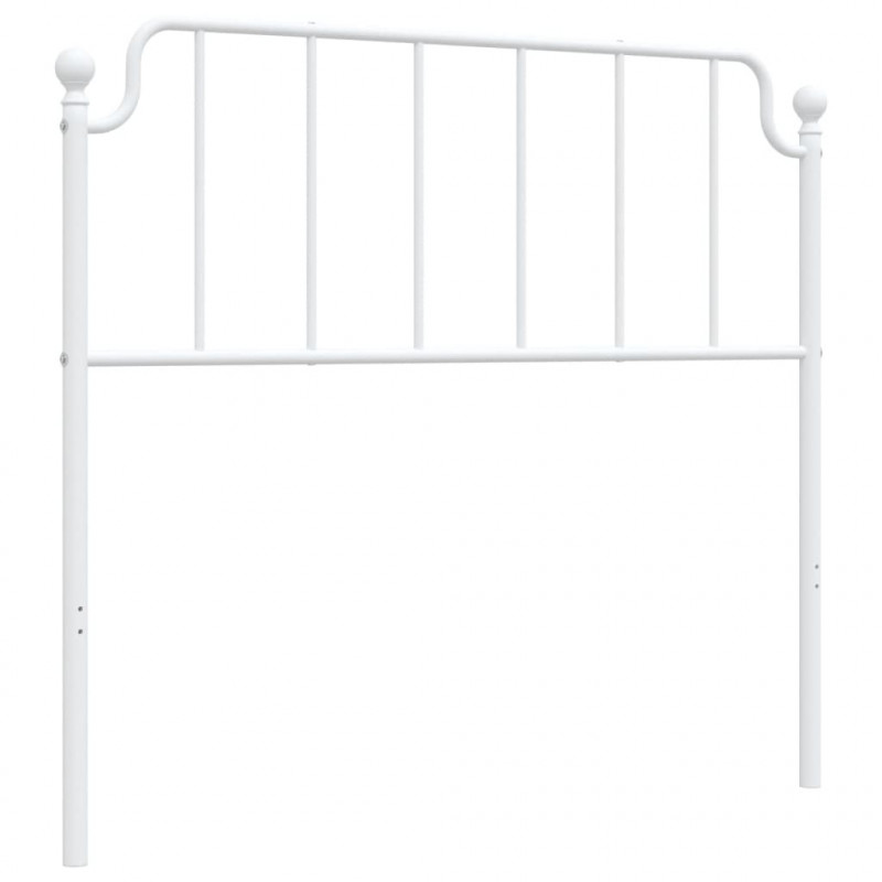Metalowe wezgłowie, białe, 107 cm