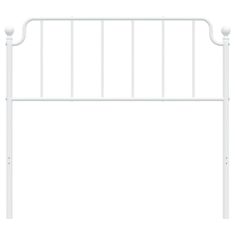 Metalowe wezgłowie, białe, 107 cm